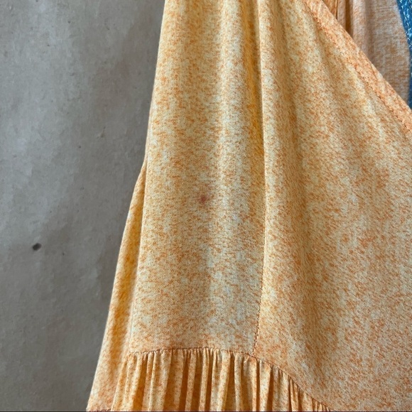 Anthropologie x Carla Weeks Setting Sun Maxi Dress Sunset Tiered Strappy Size M - Picture 5 of 15